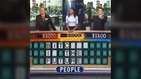 bitches in the future|‘Bitcoin’ Wheel of Fortune clip is digitally altered .